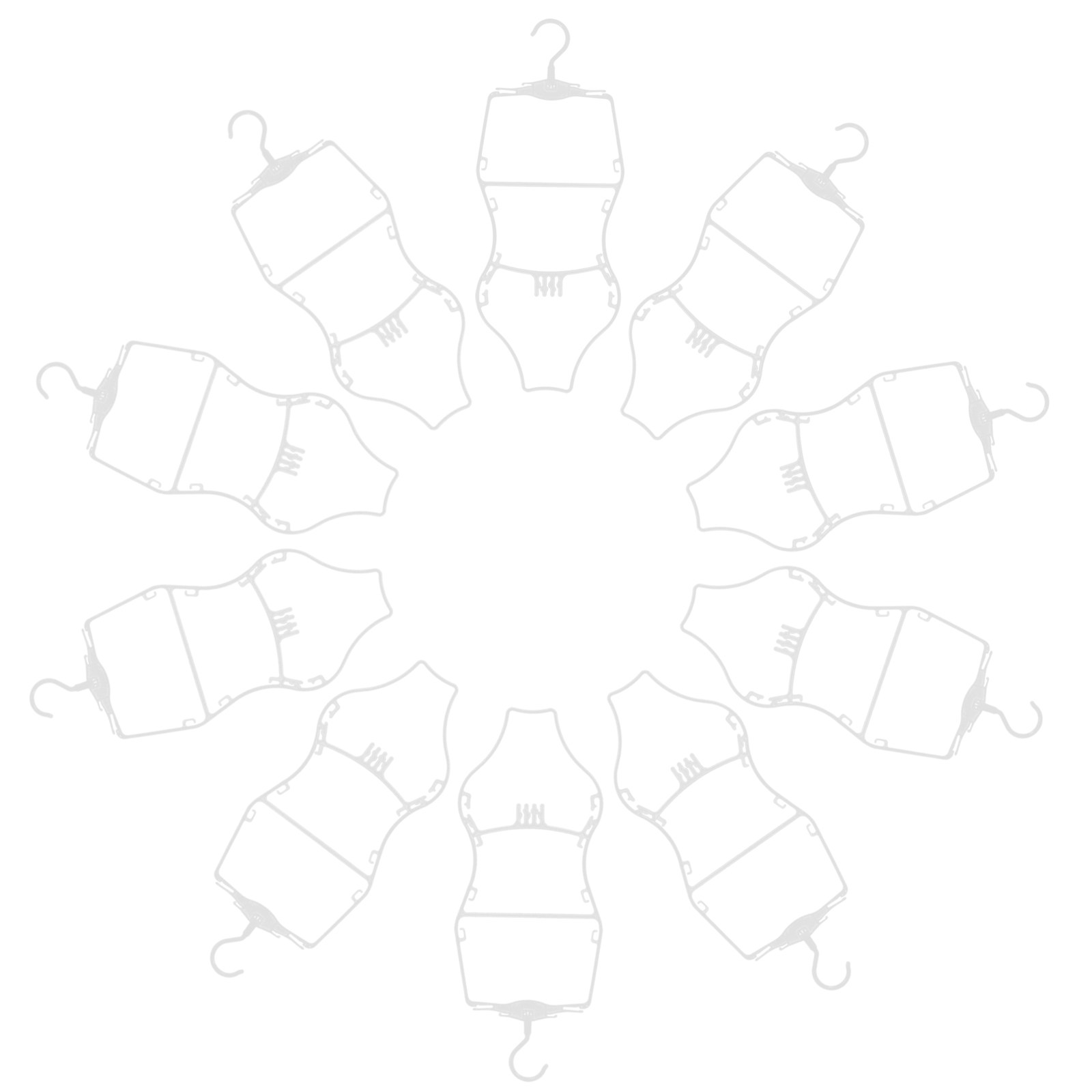 Baby Clothing Display - 10Pcs Kids Swimsuit Hangers Body Shaped
