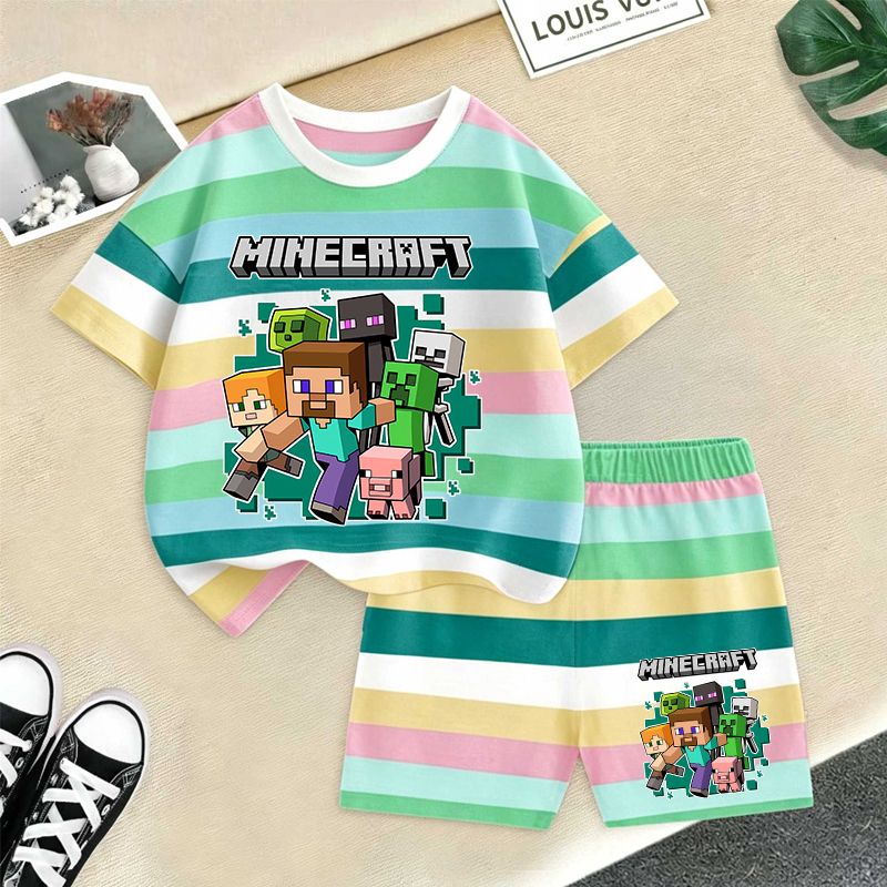 Minecrafted Girl boy Summer T  - огляд і ціна Baby Clothing Kit