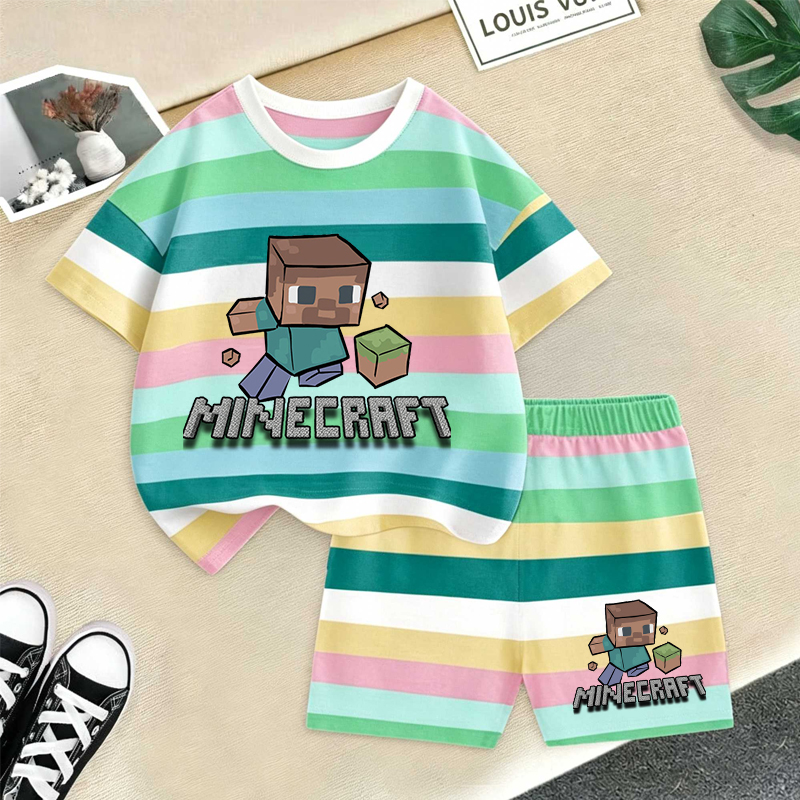 Minecrafted Girl boy Summer T  - огляд і ціна Baby Clothing Kit