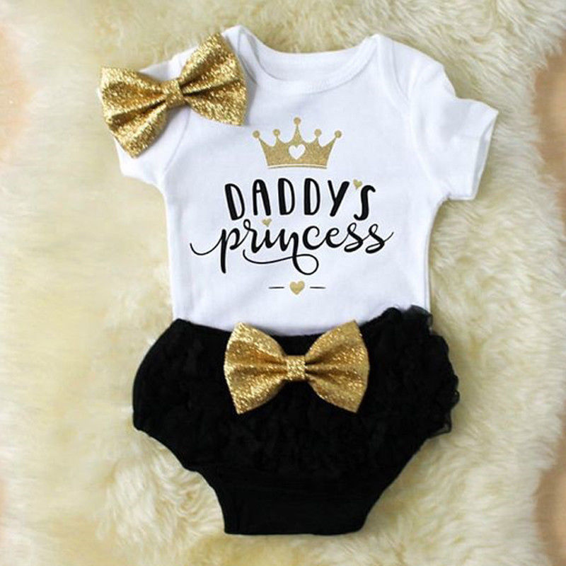 3PCS Cute Newborn Baby Girl Ou - огляд і ціна Baby Clothing Stores