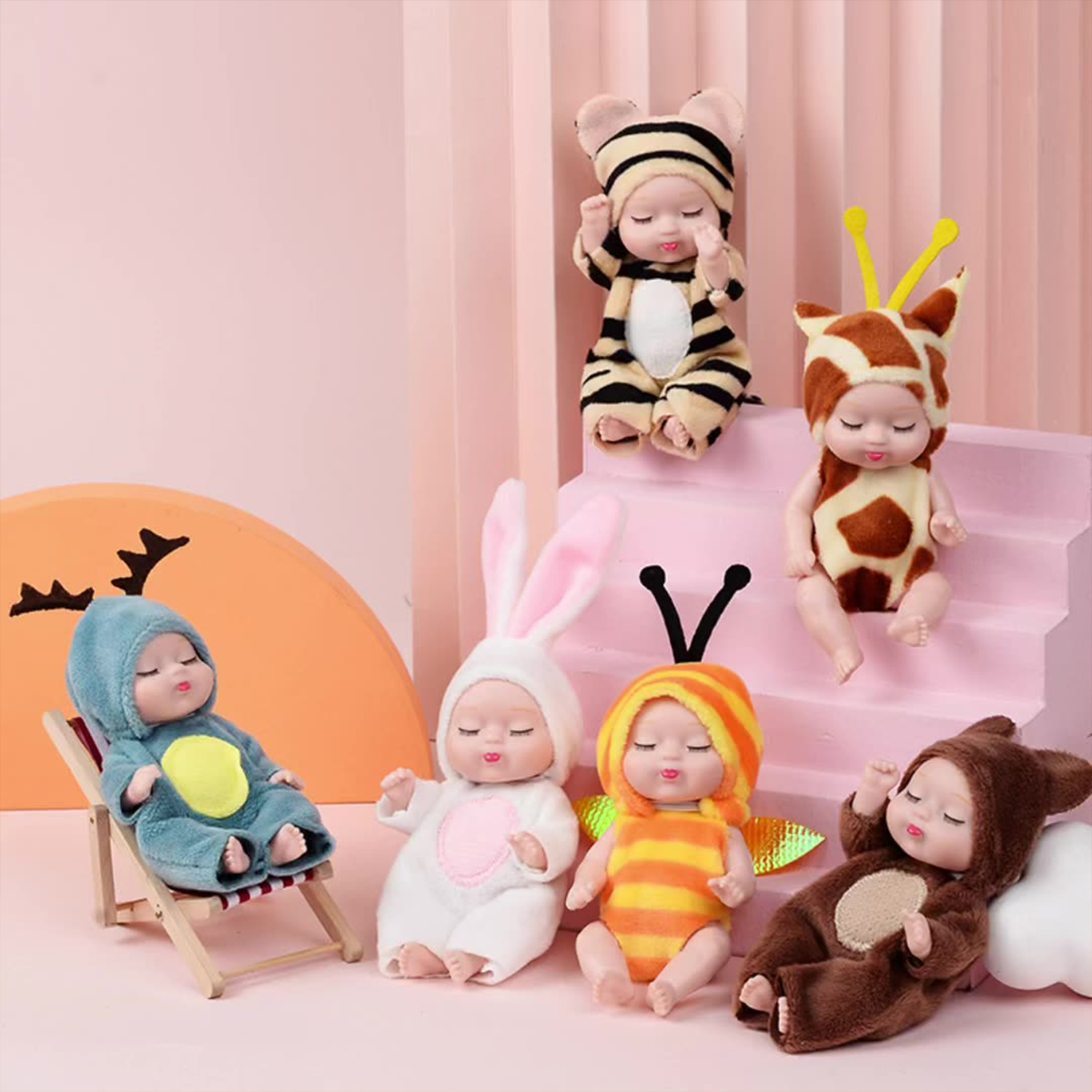 1/6PCS Mini Newborn Doll Rebir - огляд і ціна Baby Clothing Kit
