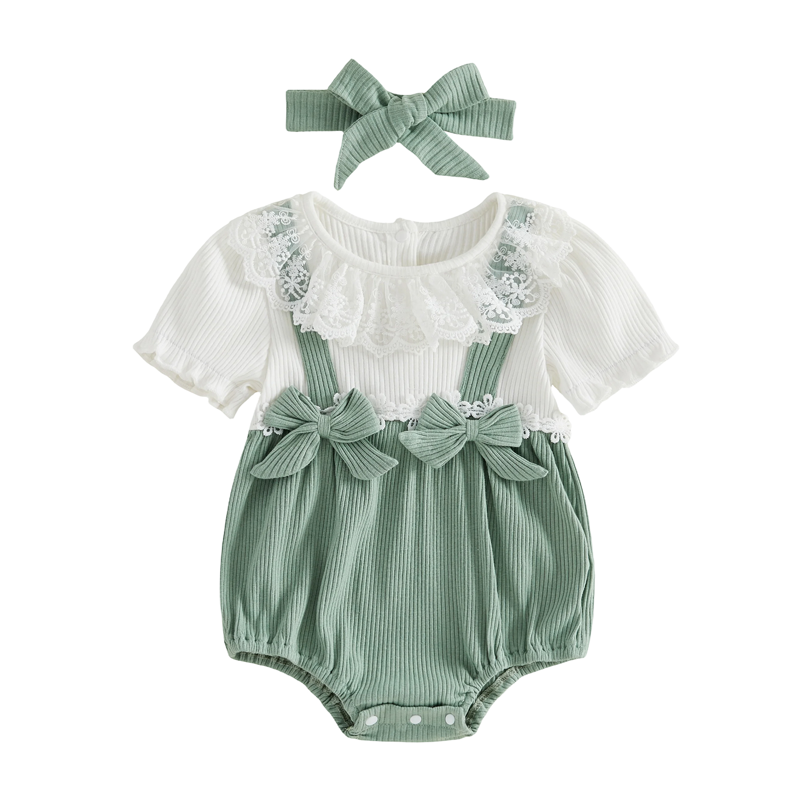 Baby Girl round Neck Lace Trim - огляд і ціна Baby Clothing Stores