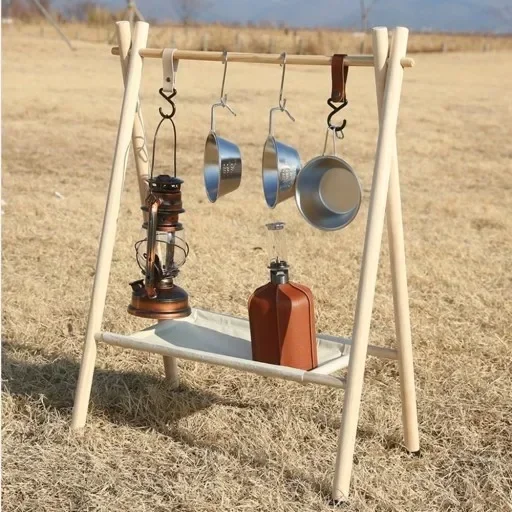 Solid wood portable hook rack  - огляд і ціна Baby Clothing Display