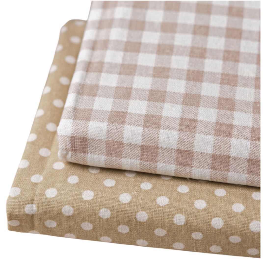 Plaid Linen Cotton Fabric DIY  - огляд і ціна Baby Clothing Quilt