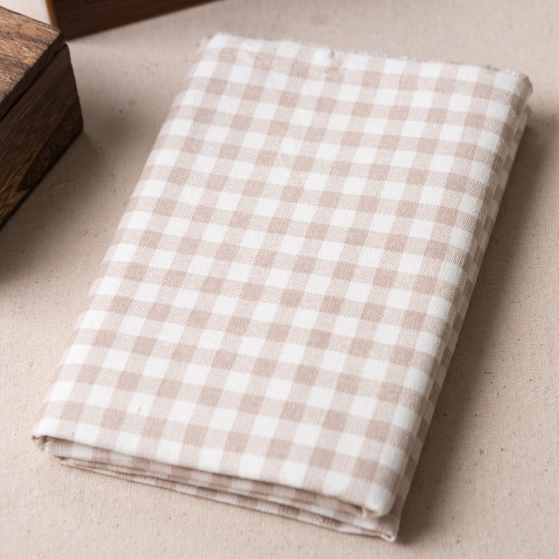 Plaid Linen Cotton Fabric DIY  - огляд і ціна Baby Clothing Quilt