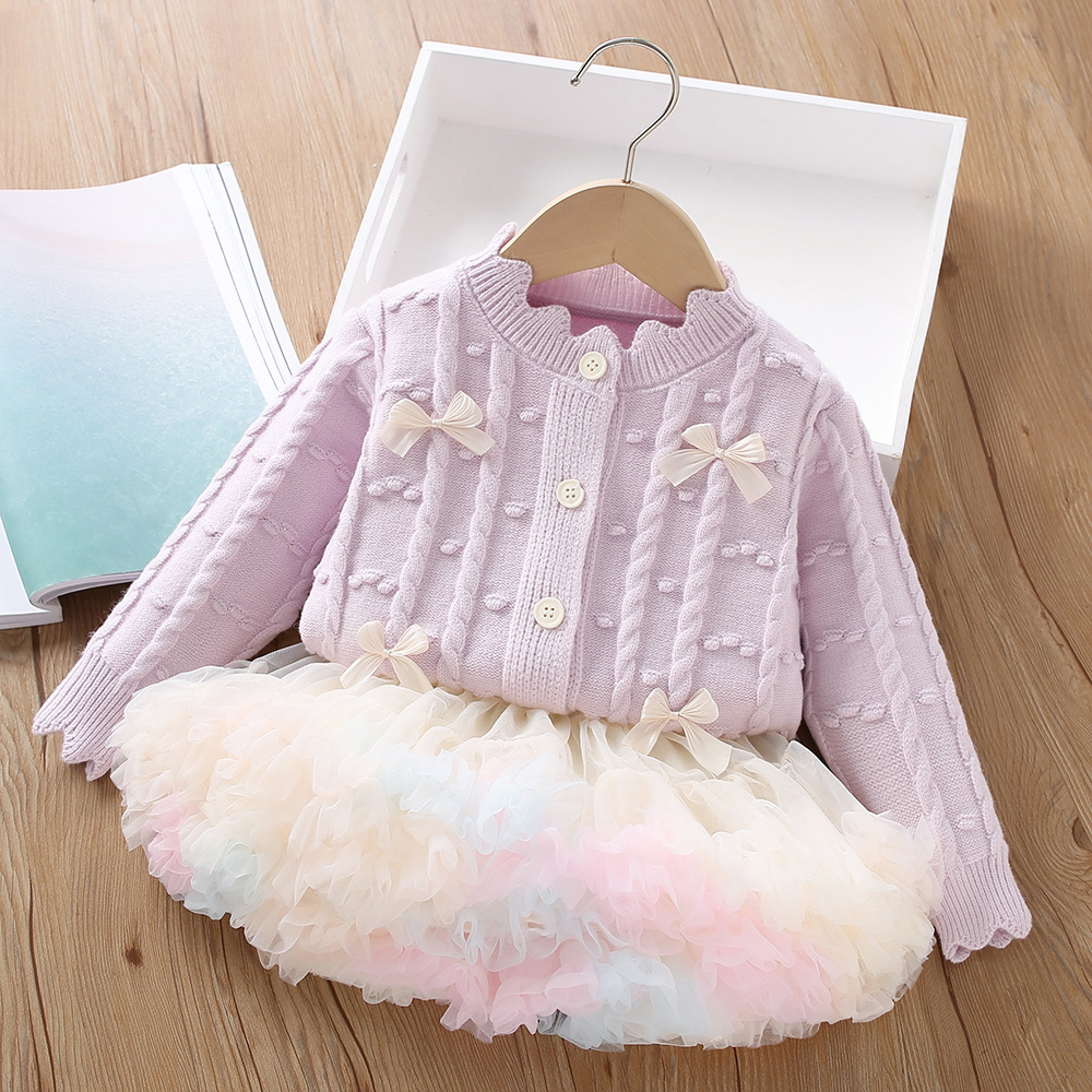 0-6-year-old baby girl clothes - огляд і ціна Knit Cardigan Infant