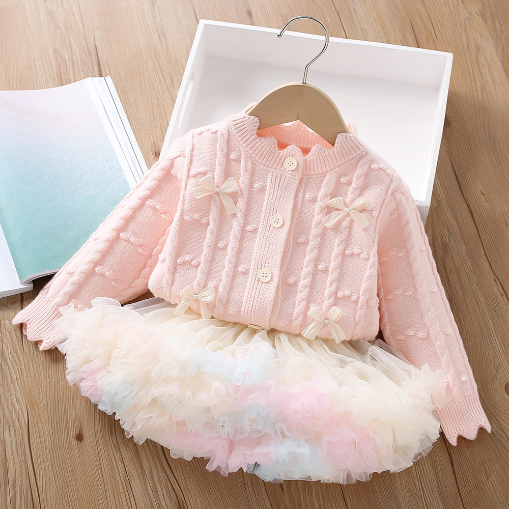 0-6-year-old baby girl clothes - огляд і ціна Knit Cardigan Infant